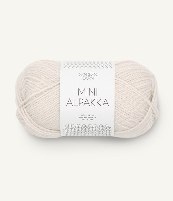 Sandnes Garn Mini Alpakka 1015 Morning Mist – Garn aus 100 % Alpaka