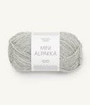 Sandnes Garn Mini Alpakka 1032 Light Grey Mottled – Garn aus 100 % Alpaka