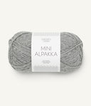Sandnes Garn Mini Alpakka 1042 Grey Mottled – Garn aus 100 % Alpaka