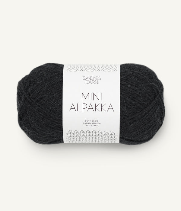 Sandnes Garn Mini Alpakka 1099 Black – Garn aus 100 % Alpaka