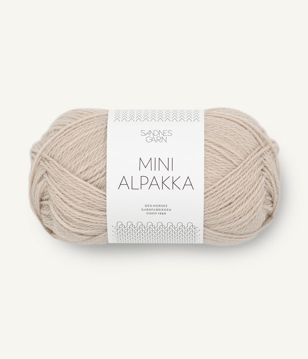 Sandnes Garn Mini Alpakka 2321 Marzipan– Garn aus 100 % Alpaka