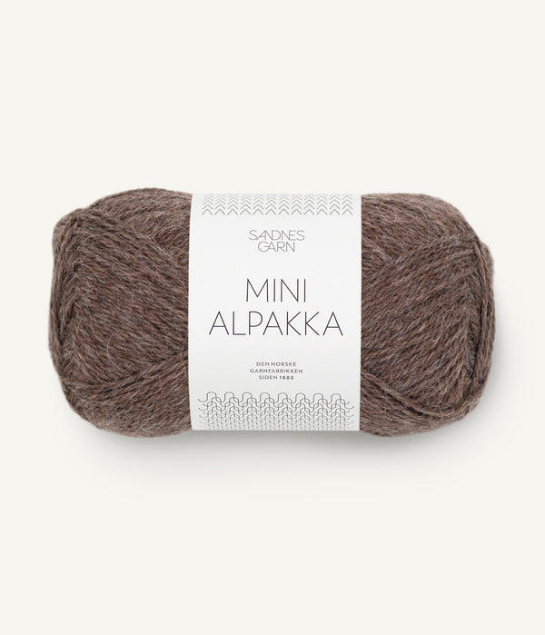 Sandnes Garn Mini Alpakka 2652 Medium Brown – Garn aus 100 % Alpaka