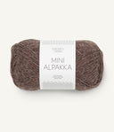 Sandnes Garn Mini Alpakka 2652 Medium Brown – Garn aus 100 % Alpaka