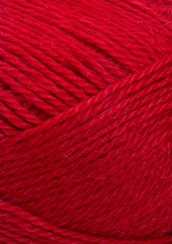 Nahaufnahme von Sandnes Garn Mini Alpakka 4219 True Red