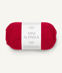 Sandnes Garn Mini Alpakka 4219 True Red – Garn aus 100 % Alpaka