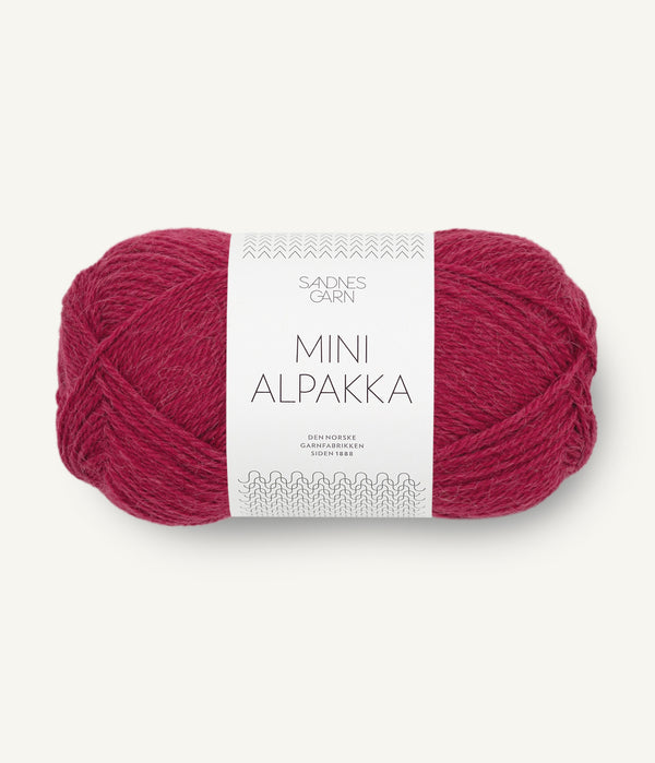 Sandnes Garn Mini Alpakka 4255 Rumba Red – Garn aus 100 % Alpaka