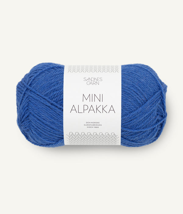 Sandnes Garn Mini Alpakka 5845 Dazzling Blue – Garn aus 100 % Alpaka