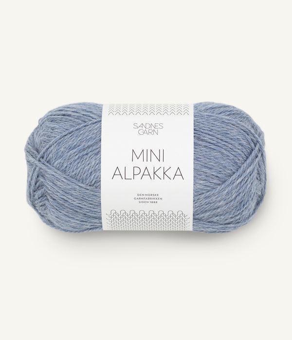 Sandnes Garn Mini Alpakka 6221 Light Blue Mottled – Garn aus 100 % Alpaka