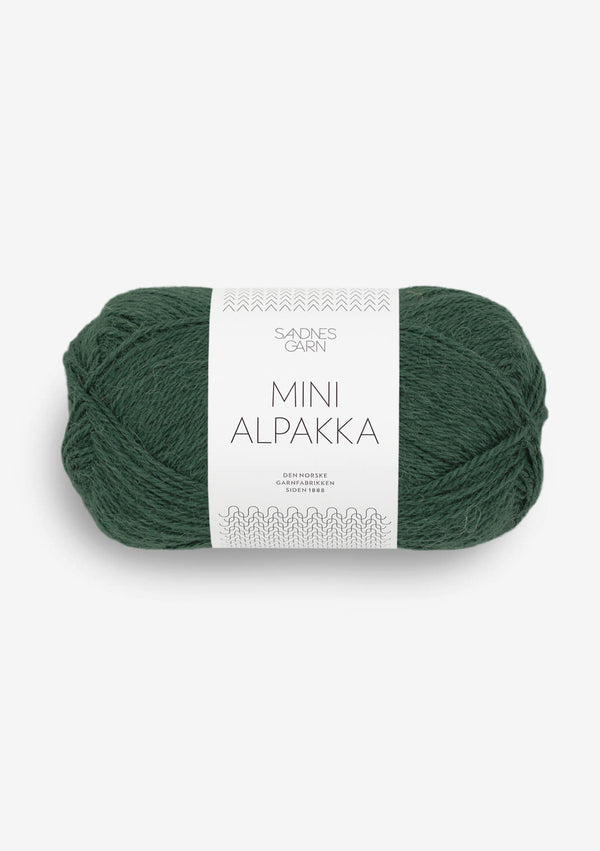 Sandnes Garn Mini Alpakka 8581 Deep Forest Green– Garn aus 100 % Alpaka