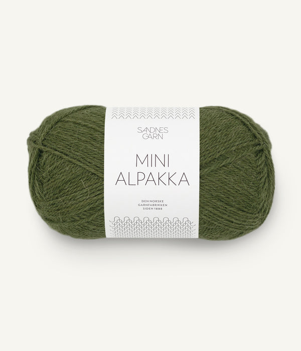 Sandnes Garn Mini Alpakka 9573 Moss – Garn aus 100 % Alpaka
