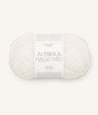 Sandnes Garn Alpakka Følgetråd 1002 White – Begleitfaden aus 100 % Alpaka