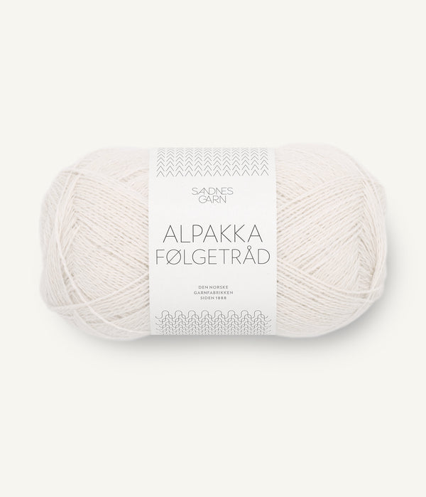 Sandnes Garn Alpakka Følgetråd 1015 Morning Mist – Begleitfaden aus 100 % Alpaka