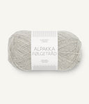 Sandnes Garn Alpakka Følgetråd 1032 Light Grey Mottled – Begleitfaden aus 100 % Alpaka