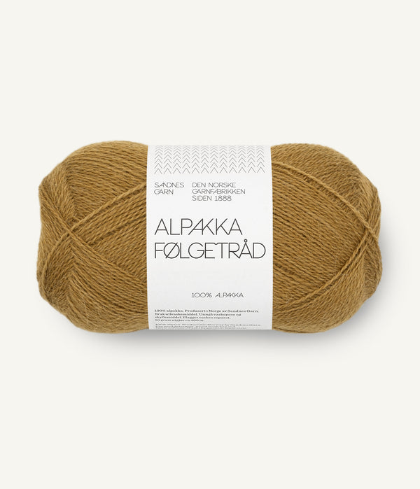 Sandnes Garn Alpakka Følgetråd 2152 Vintage Gold – Begleitfaden aus 100 % Alpaka