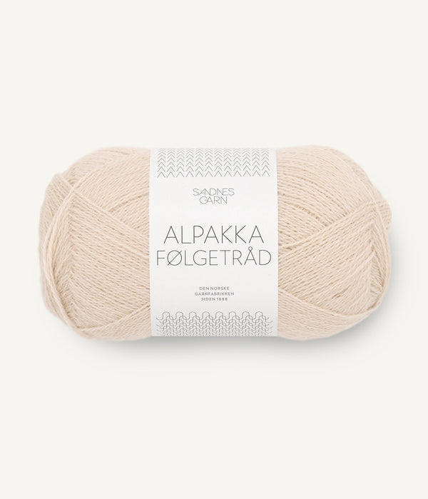 Sandnes Garn Alpakka Følgetråd 2321 Marzipan – Begleitfaden aus 100 % Alpaka