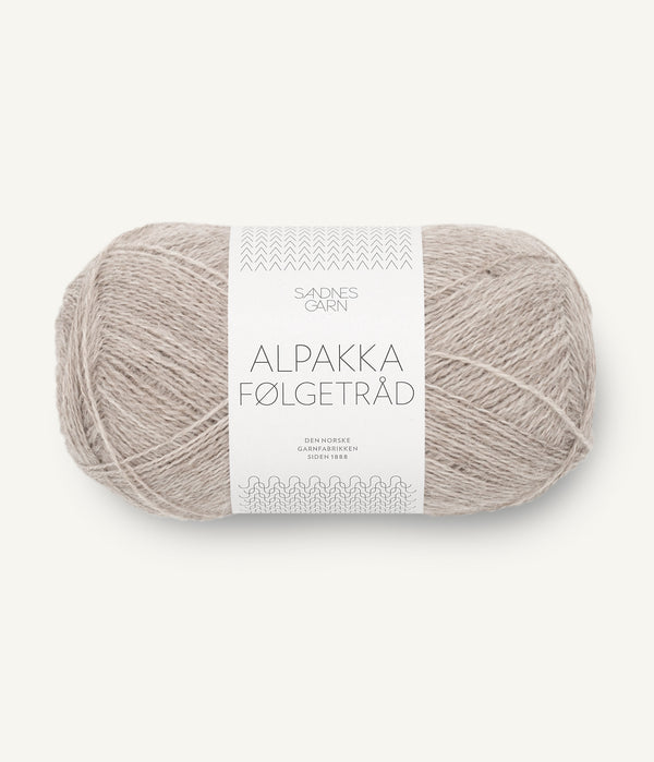 Sandnes Garn Alpakka Følgetråd 2650 Beige Mottled – Begleitfaden aus 100 % Alpaka
