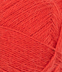 Nahaufnahme von Sandnes Garn Alpakka Følgetråd 4018 Scarlet Red