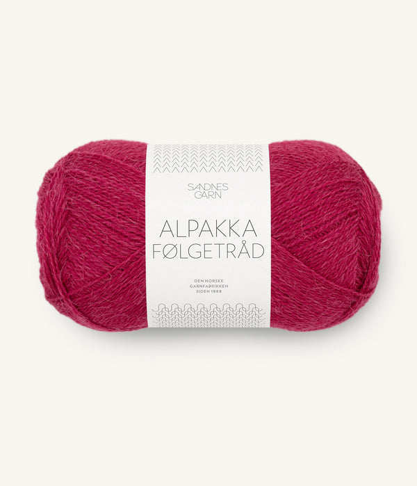 Sandnes Garn Alpakka Følgetråd 4255 Rumba Red – Begleitfaden aus 100 % Alpaka