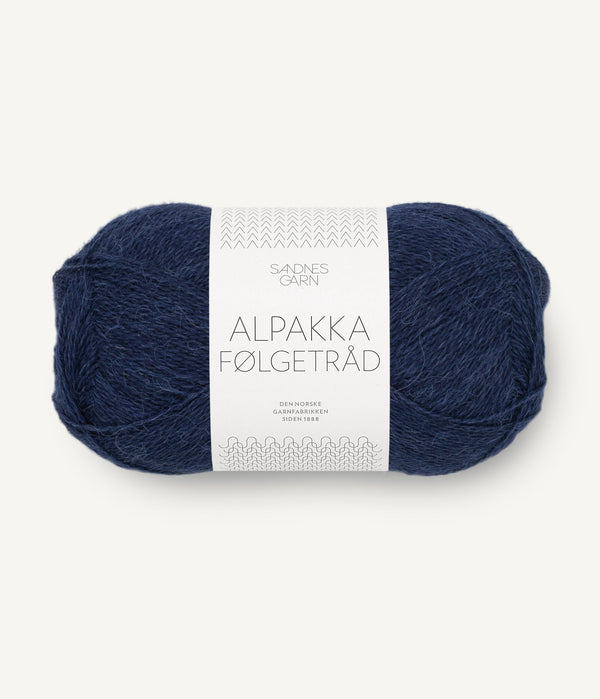 Sandnes Garn Alpakka Følgetråd 5882 Dark Navy – Begleitfaden aus 100 % Alpaka