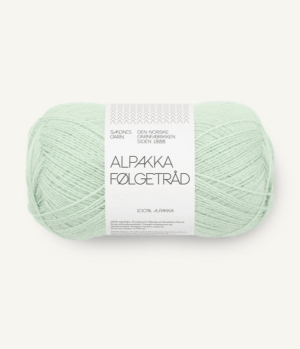 Sandnes Garn Alpakka Følgetråd 7911 Mint Green – Begleitfaden aus 100 % Alpaka