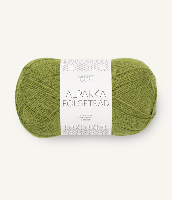 Sandnes Garn Alpakka Følgetråd 9564 Matcha – Begleitfaden aus 100 % Alpaka