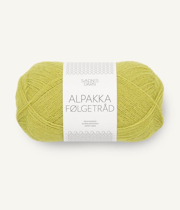 Sandnes Garn Alpakka Følgetråd 9523 Lime Punch – Begleitfaden aus 100 % Alpaka