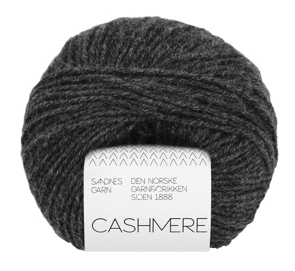 Sandnes Garn Cashmere 1088 Charcoal Melange – luxuriöses Garn aus 100 % Kaschmir