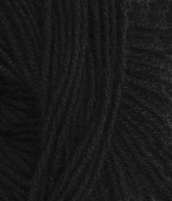 Nahaufnahme von Sandnes Garn Cashmere 1099 Black