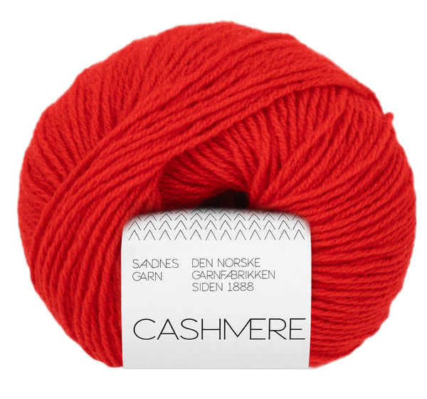 Sandnes Garn Cashmere 4018 Scarlet Red – luxuriöses Garn aus 100 % Kaschmir
