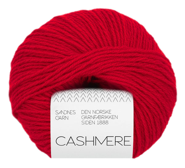 Sandnes Garn Cashmere 4219 True Red – luxuriöses Garn aus 100 % Kaschmir
