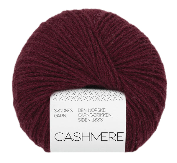 Sandnes Garn Cashmere 4372 Burgundy – luxuriöses Garn aus 100 % Kaschmir