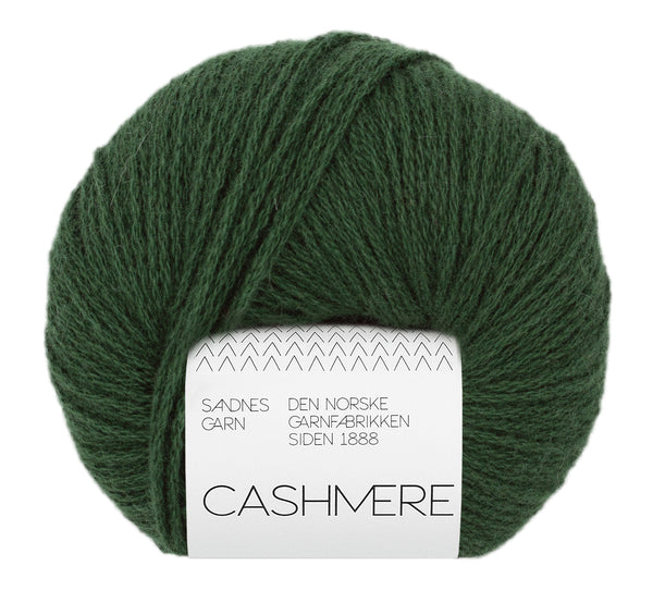 Sandnes Garn Cashmere 8082 Forest Green – luxuriöses Garn aus 100 % Kaschmir