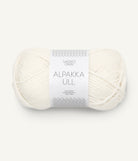 Sandnes Garn Alpakka Ull 1002 White – Garn aus 65 % Alpaka und 35 % Wolle