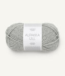 Sandnes Garn Alpakka Ull 1042 Grey Mottled – Garn aus 65 % Alpaka und 35 % Wolle