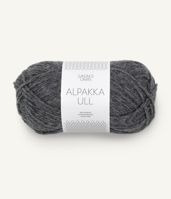Sandnes Garn Alpakka Ull 1053 Dark Grey Melange – Garn aus 65 % Alpaka und 35 % Wolle