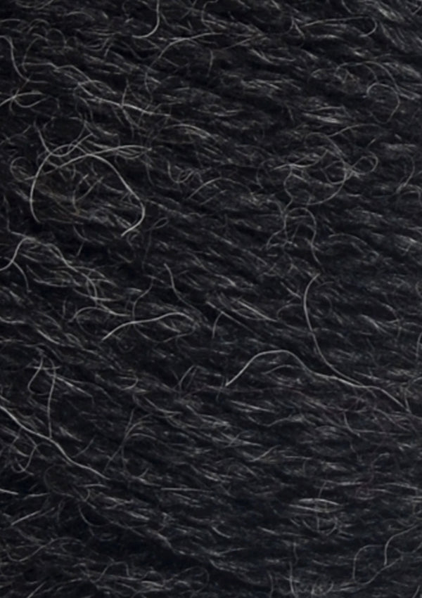 Nahaufnahme von Sandnes Garn Alpakka Ull 1088 Charcoal Melange