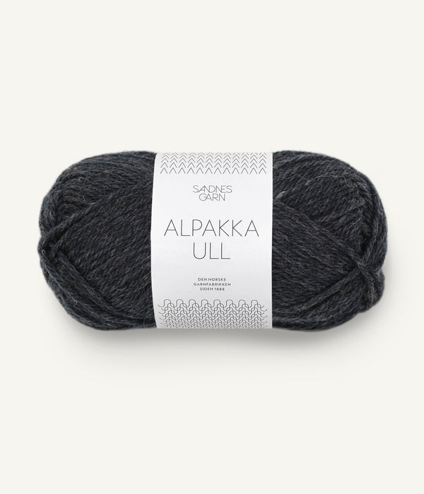 Sandnes Garn Alpakka Ull 1088 Carcoal Melange – Garn aus 65 % Alpaka und 35 % Wolle