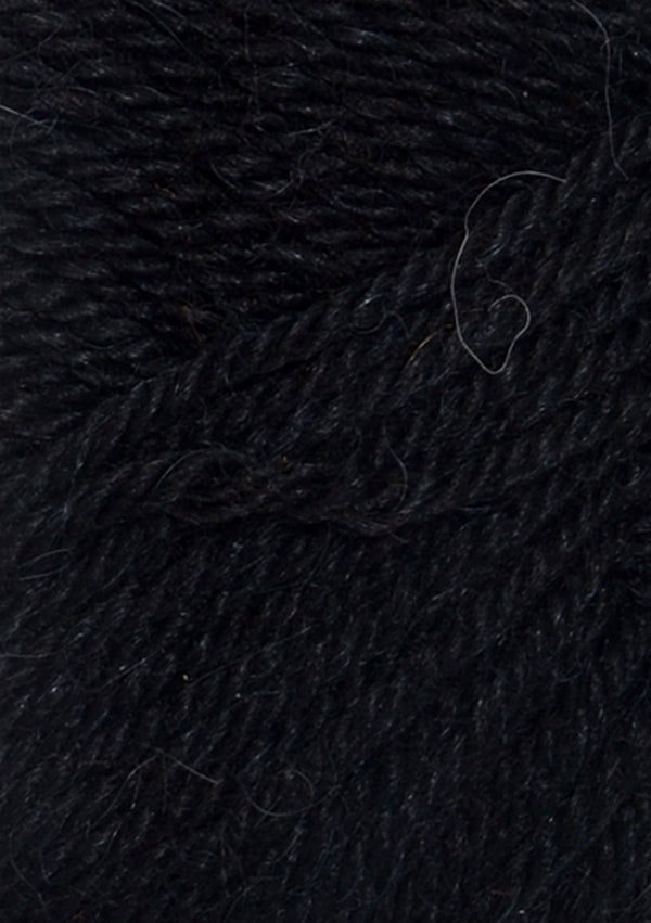 Nahaufnahme von Sandnes Garn Alpakka Ull 1099 Black
