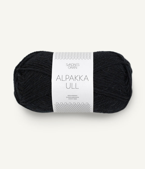 Sandnes Garn Alpakka Ull 1099 Black – Garn aus 65 % Alpaka und 35 % Wolle