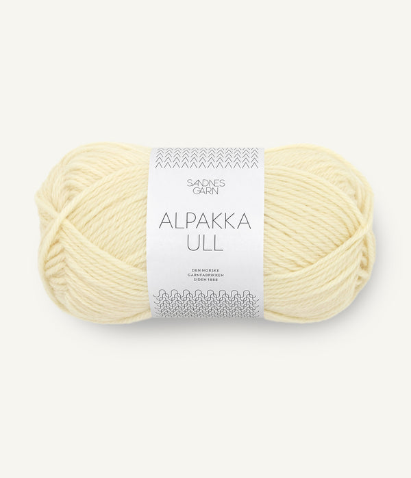 Sandnes Garn Alpakka Ull 2009 Lemon Icing – Garn aus 65 % Alpaka und 35 % Wolle