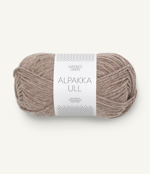 Sandnes Garn Alpakka Ull 2650 Beige Mottled – Garn aus 65 % Alpaka und 35 % Wolle