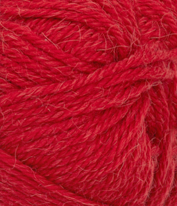 Nahaufnahme von Sandnes Garn Alpakka Ull 4227 Equestrian Red