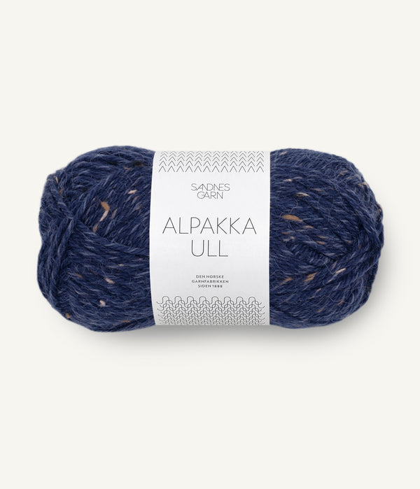 Sandnes Garn Alpakka Ull 5585 Navy Blue Tweed – Garn aus 65 % Alpaka und 35 % Wolle