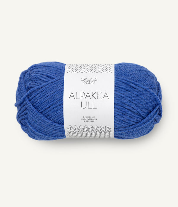 Sandnes Garn Alpakka Ull 5845 Dazzling Blue – Garn aus 65 % Alpaka und 35 % Wolle