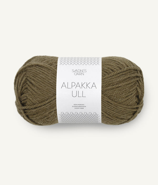 Sandnes Garn Alpakka Ull 9873 Dark Olive – Garn aus 65 % Alpaka und 35 % Wolle