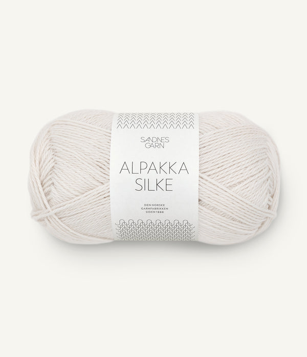 Sandnes Garn Alpakka Silke 1015 Morning Mist – Garn aus 70 % Babyalpaka und 30 % Maulbeerseide