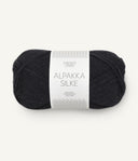 Sandnes Garn Alpakka Silke 1099 Black – Garn aus 70 % Babyalpaka und 30 % Maulbeerseide
