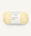 Sandnes Garn Alpakka Silke 2112 Light Yellow –  Garn  aus 70 % Babyalpaka und 30 % Maulbeerseide