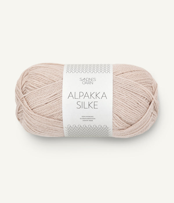 Sandnes Garn Alpakka Silke 2521 Sand – Garn aus 70 % Babyalpaka und 30 % Maulbeerseide