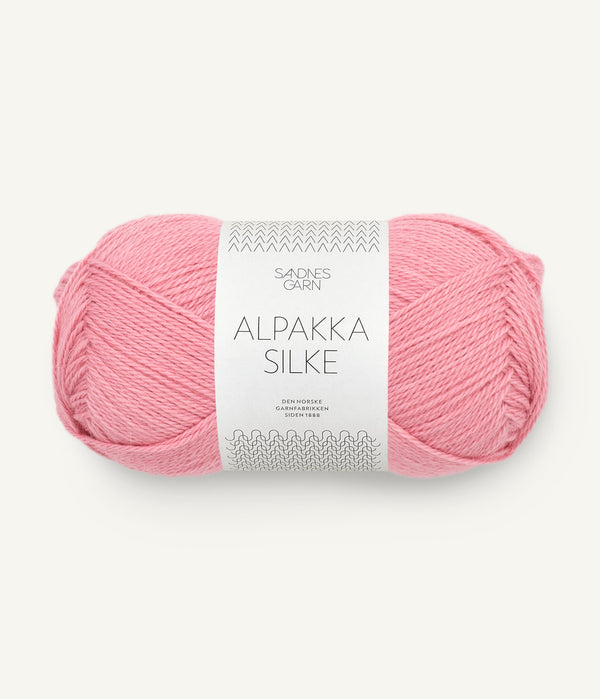 Sandnes Garn Alpakka Silke 4304 Pink Icing – Garn aus 70 % Babyalpaka und 30 % Maulbeerseide